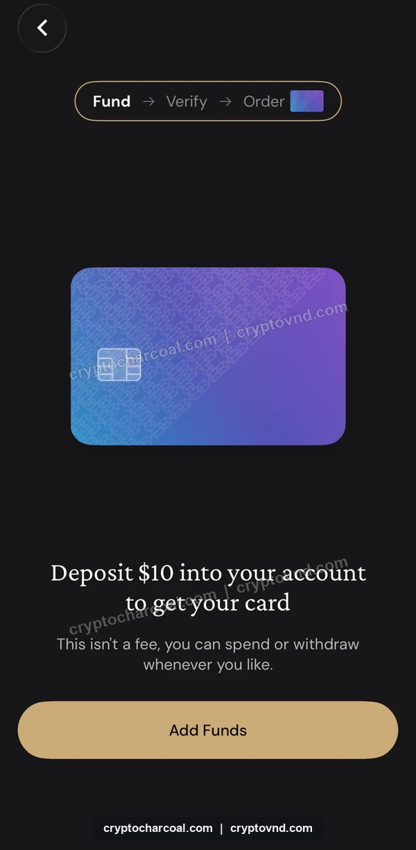 최소 $10 충전 · Add Funds