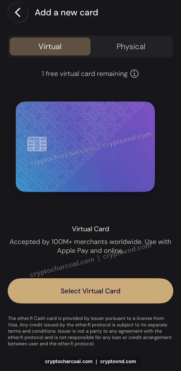 Virtual · 첫 가상카드 무료